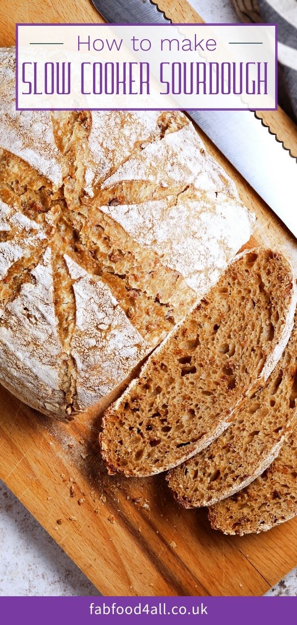 How to make Slow Cooker Sourdough Bread Fab Food 4 All