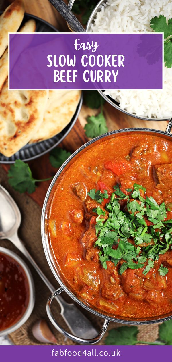 Easy Slow Cooker Beef Curry Fab Food 4 All