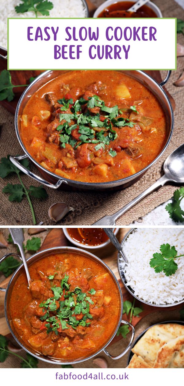 Easy Slow Cooker Beef Curry Fab Food 4 All
