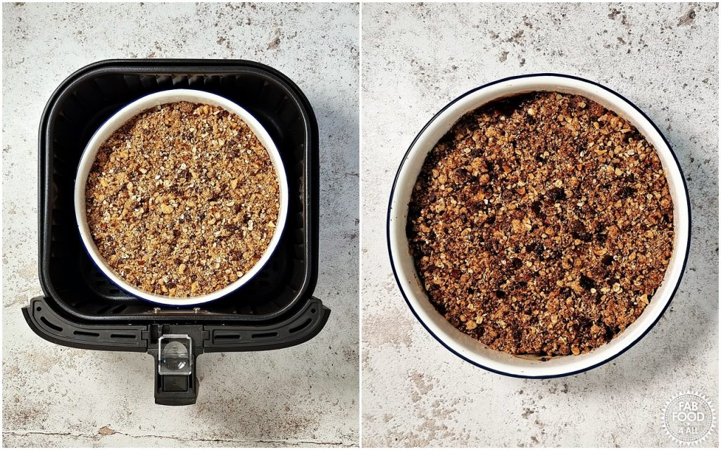 Pear, Chocolate & Ginger Crumble recipe steps 9 - 10.