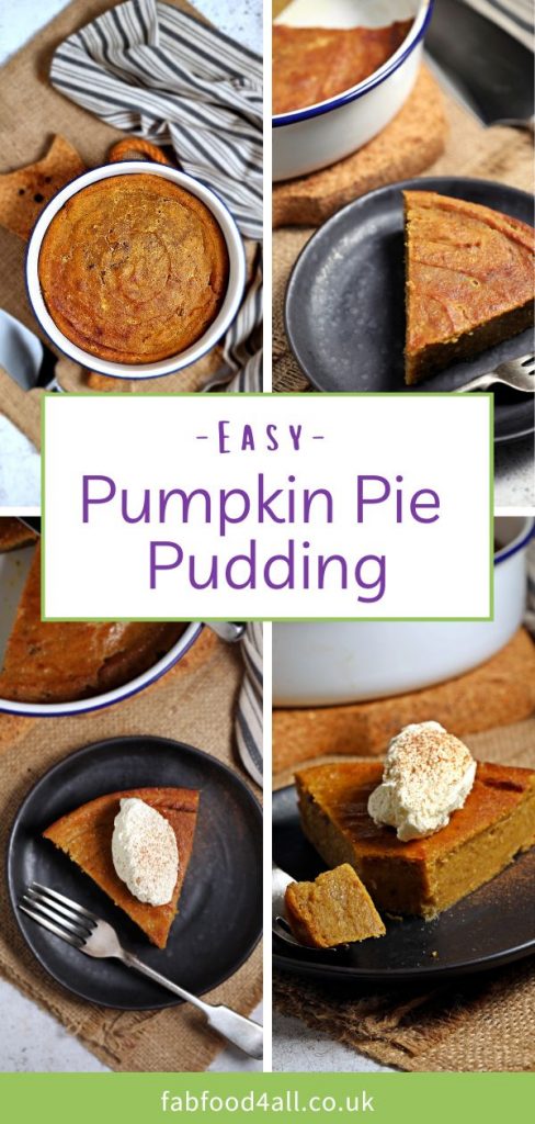 Easy Pumpkin Pie Pudding Pinterest image.