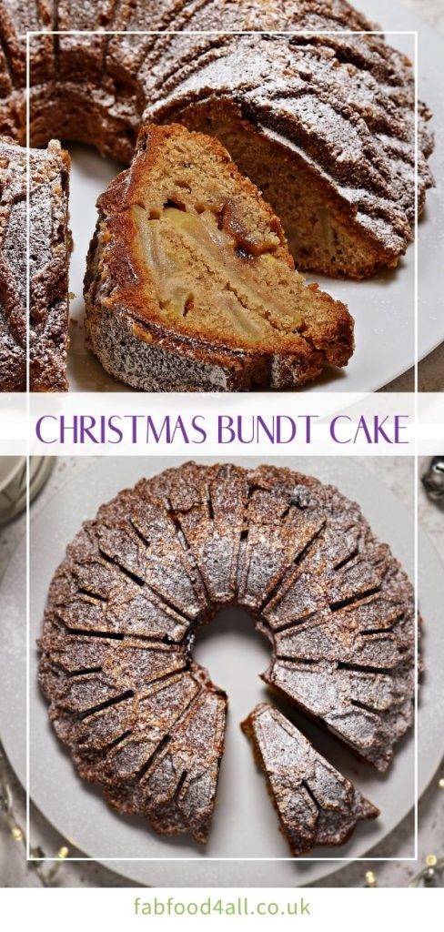 Christmas Bundt Cake Pinterest image