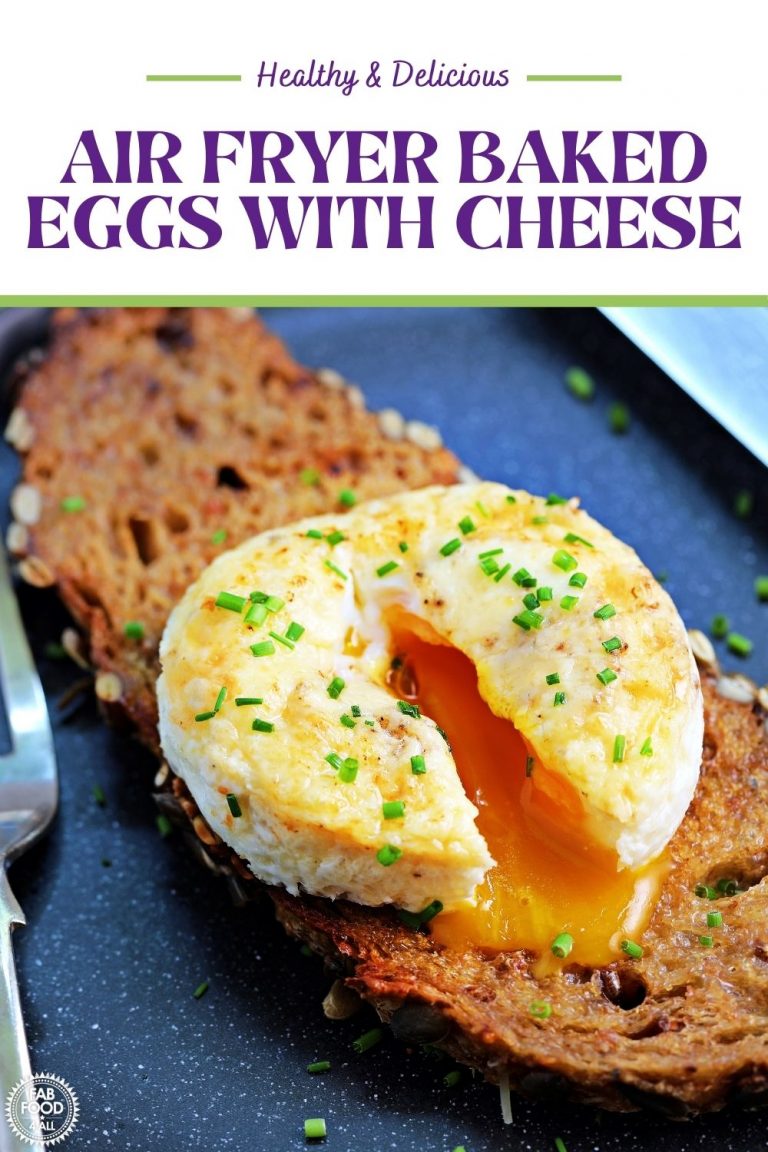 Air Fryer Baked Eggs with Cheese Fab Food 4 All