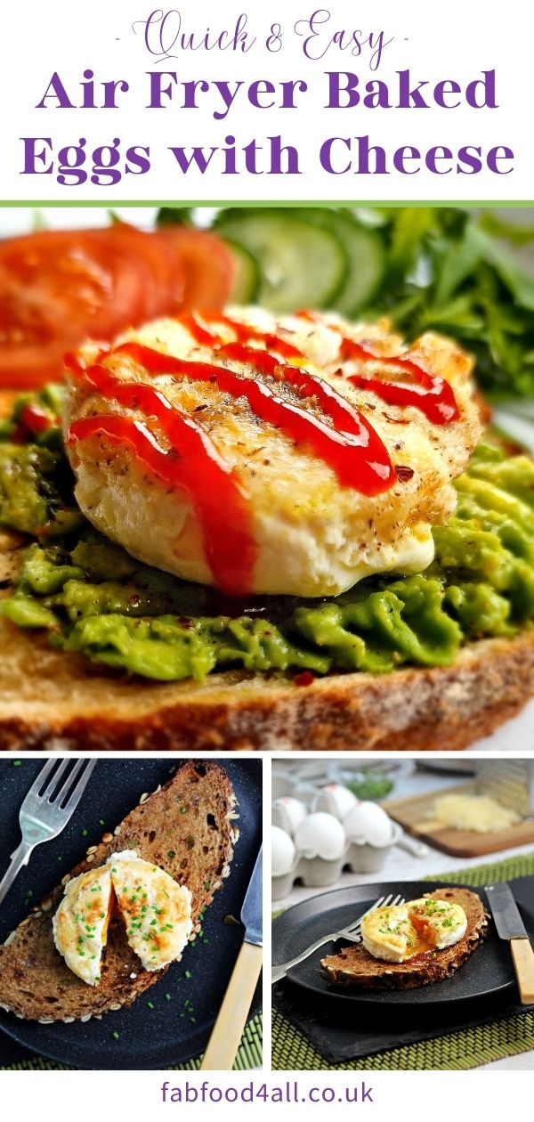 Air Fryer Baked Eggs with Cheese Fab Food 4 All
