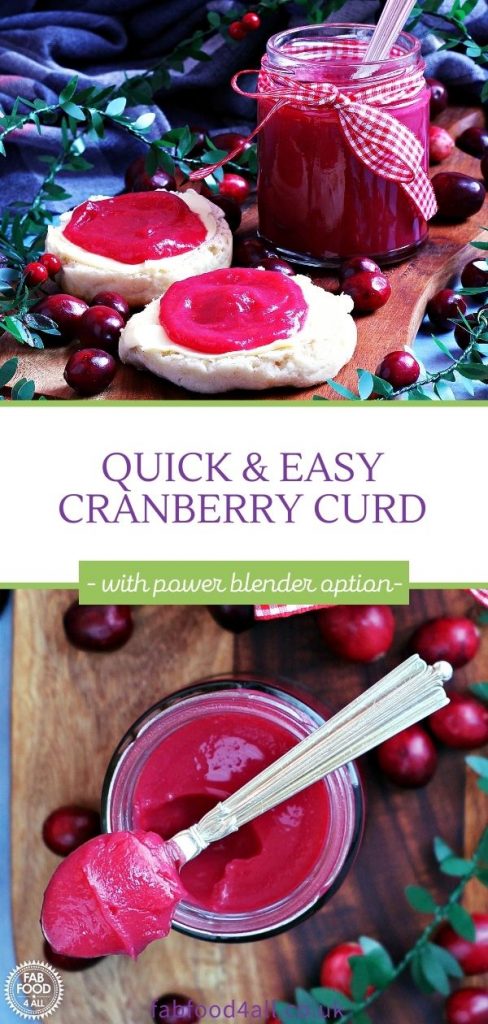 Easy Cranberry Curd Pinterest image