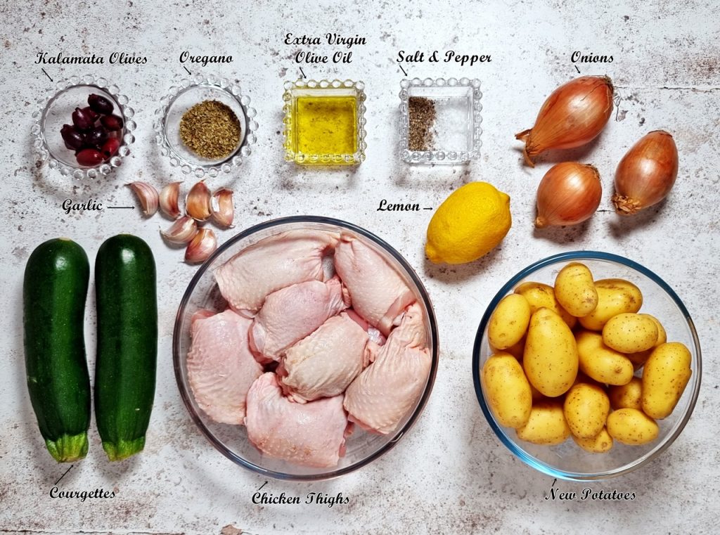 Easy Greek Chicken & Potatoes Ingredients