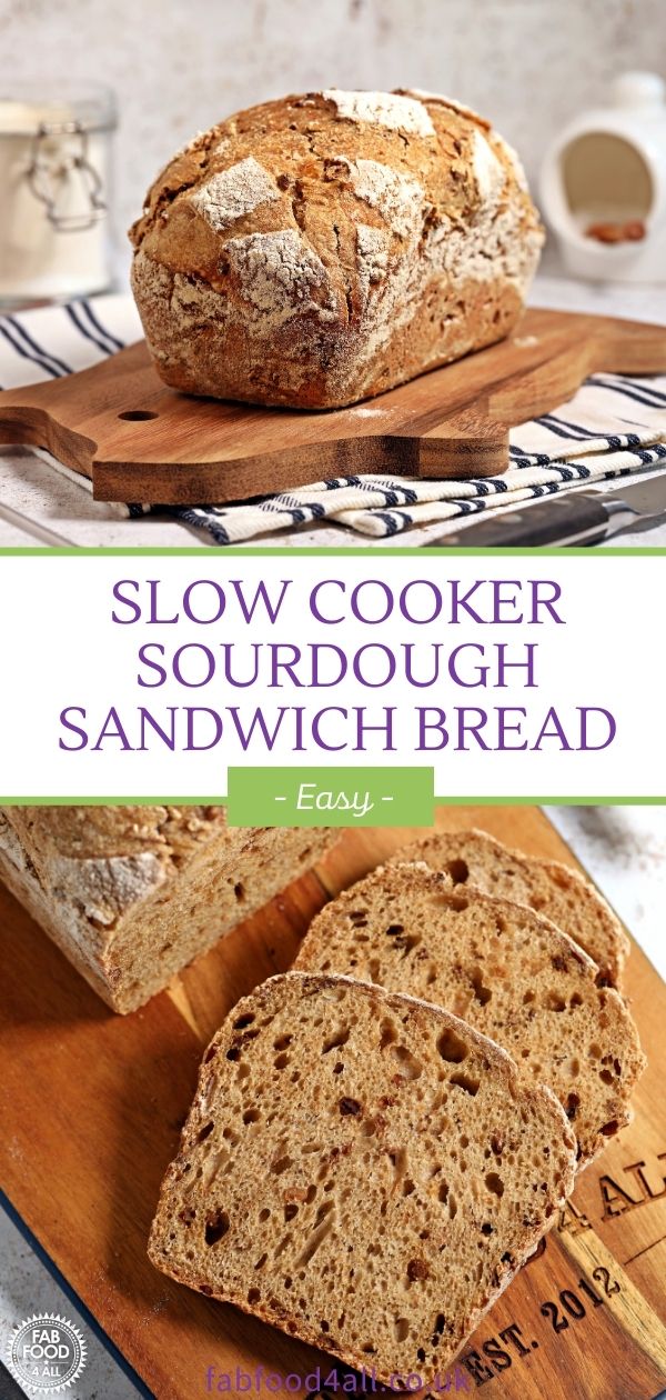 Easy Slow Cooker Sourdough Sandwich Bread - a world first!