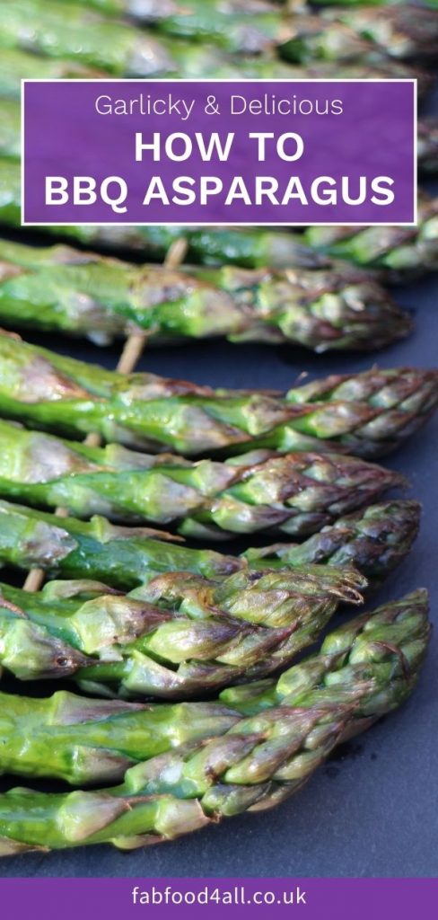 How to BBQ Asparagus - Pinterest image.
