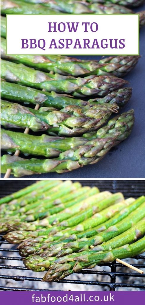 How to BBQ Asparagus - Pinterest image.
