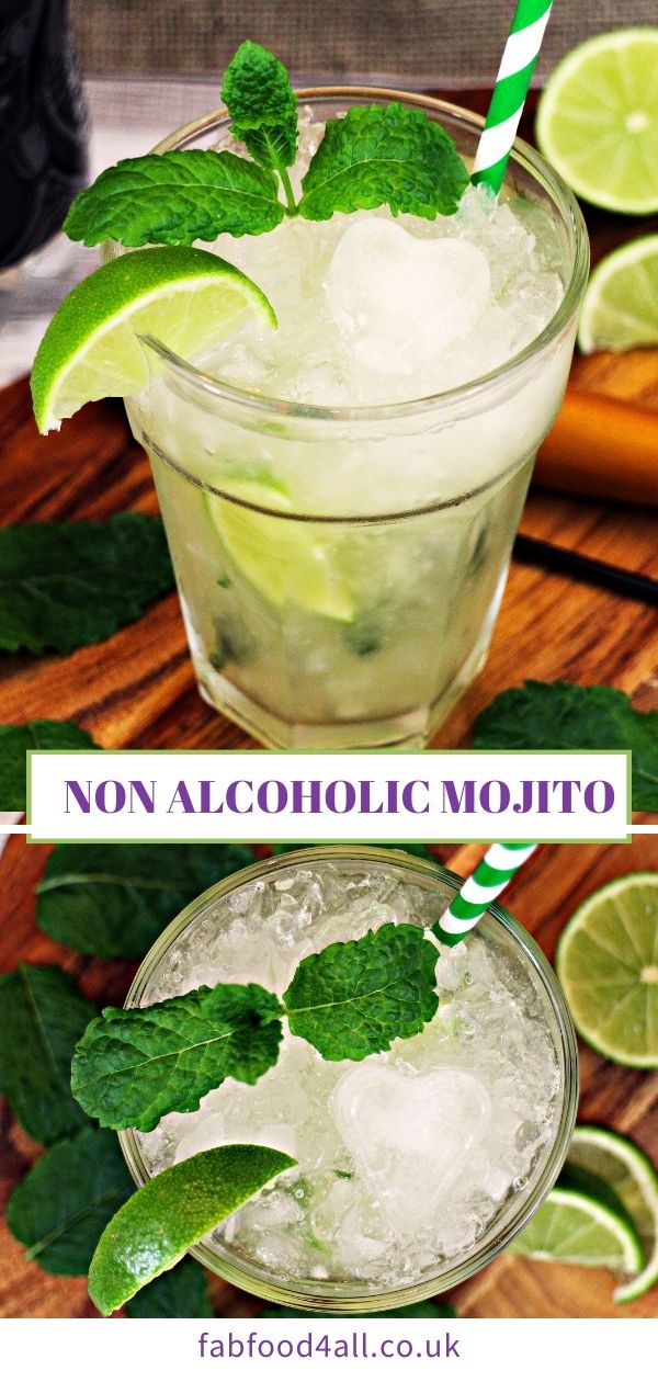 Non Alcoholic Mojito Great Party Mocktail Fab Food 4 All Non Alcoholic Mojito Pin 1