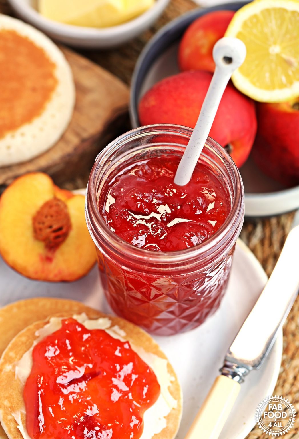 Easy Nectarine Jam Recipe (No Peeling or Pectin)