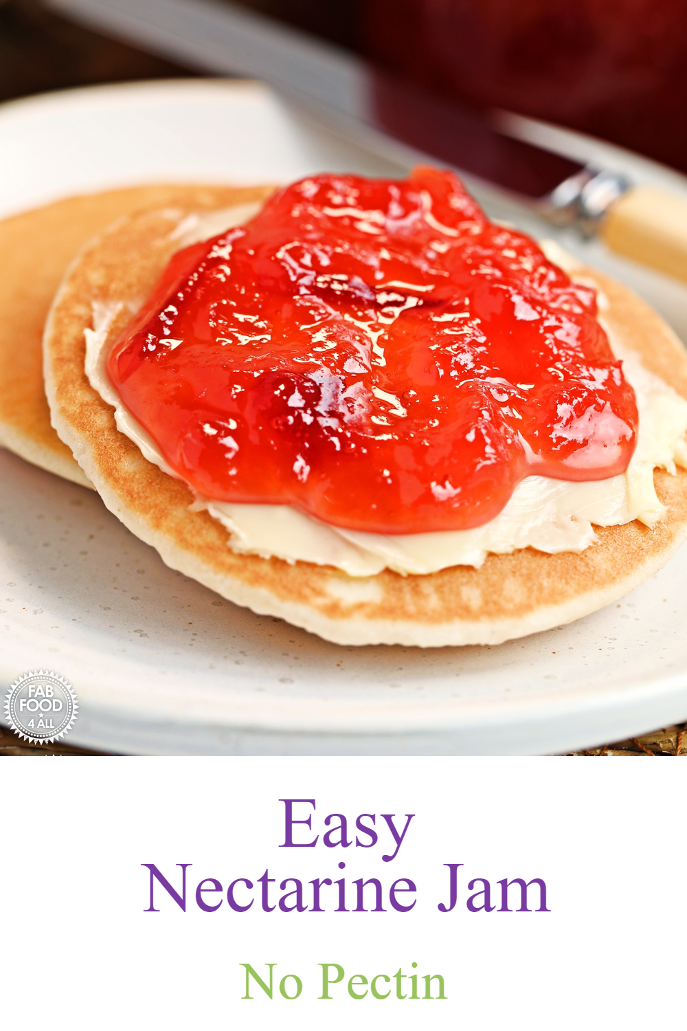 Easy Nectarine Jam Recipe (No Peeling or Pectin)