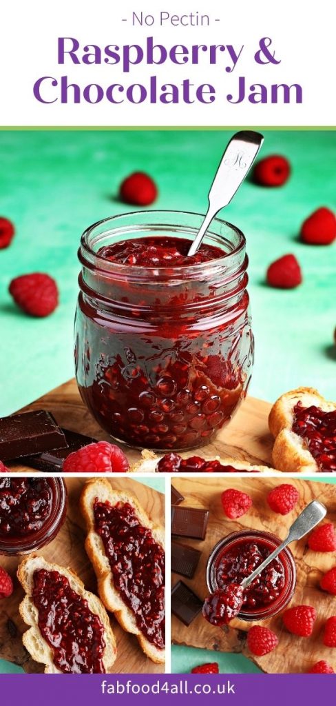 Raspberry & Chocolate Jam Pinterest Image