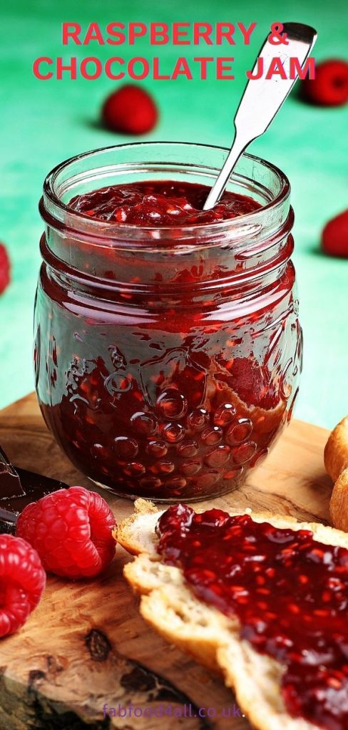 Raspberry & Chocolate Jam Pinterest Image