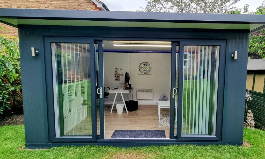 Fab Food 4 All's garden office.